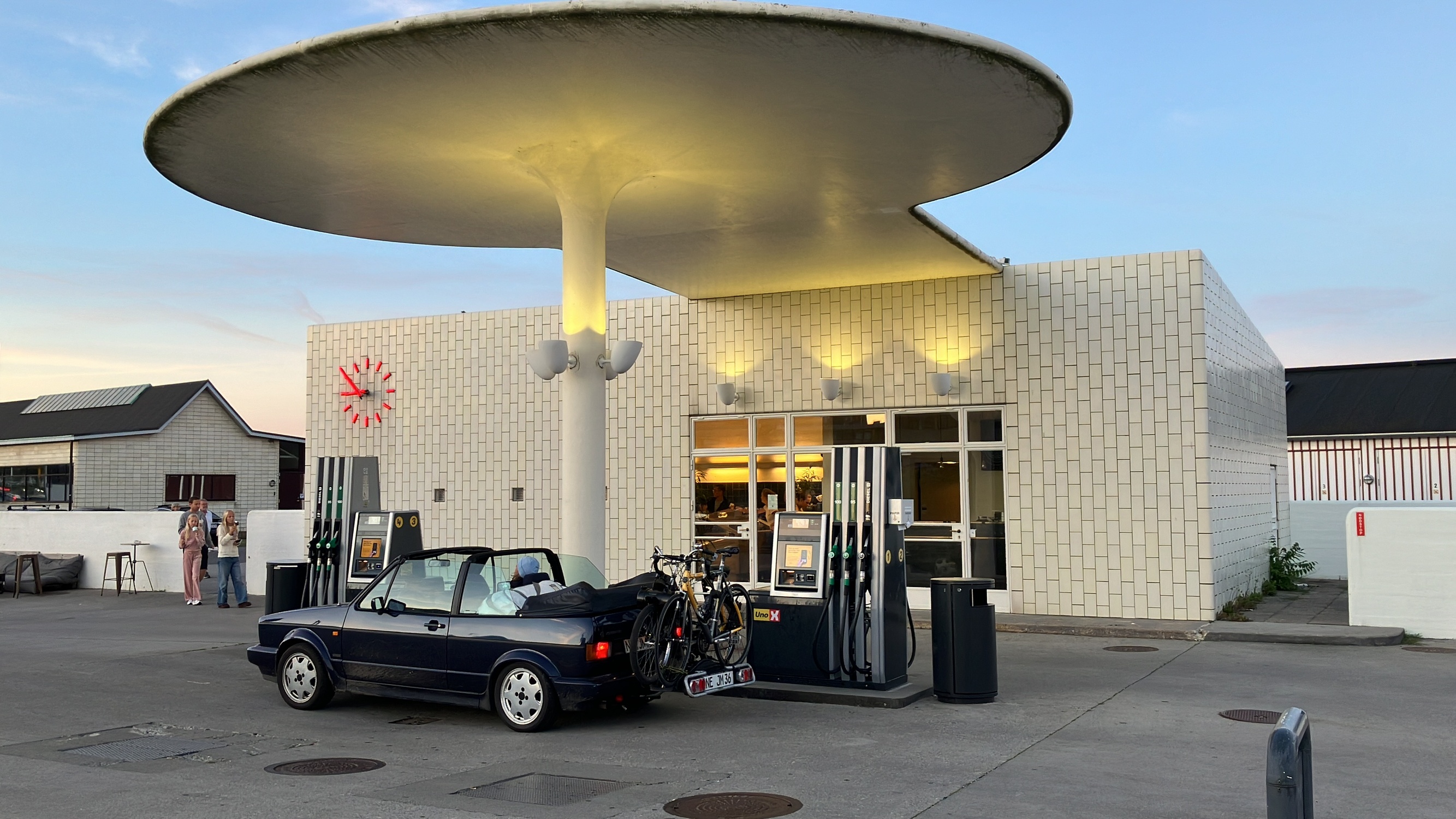 Arne Jacobsen Tankstelle in Kopenhagen